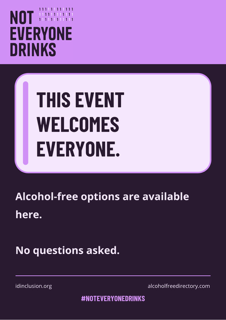 This Event Welcomes Everyone Dark