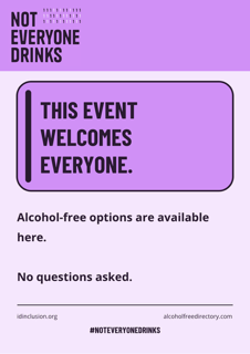 This Event Welcomes Everyone Light